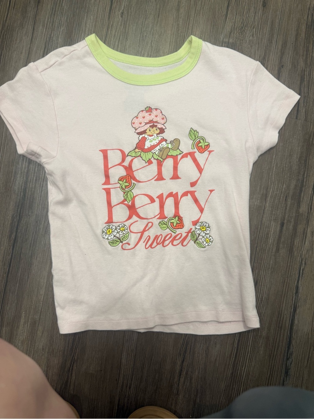 Girls' Strawberry Graphic Tee - Pink